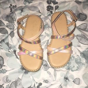 Toddler girls pink sandals. Size 9.